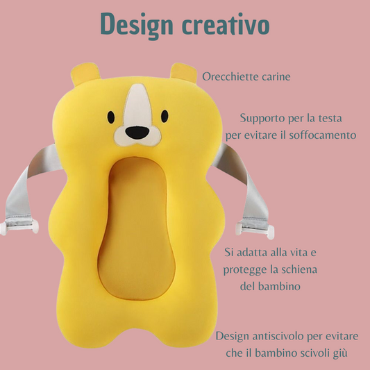 Cuscino per Vasca da Bagno per Bambini Antiscivolo